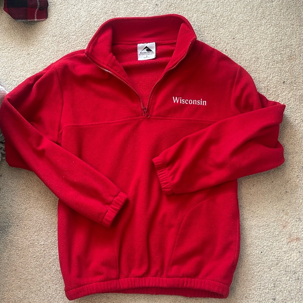 Vintage Wisconsin Badger half zip sweatshirt